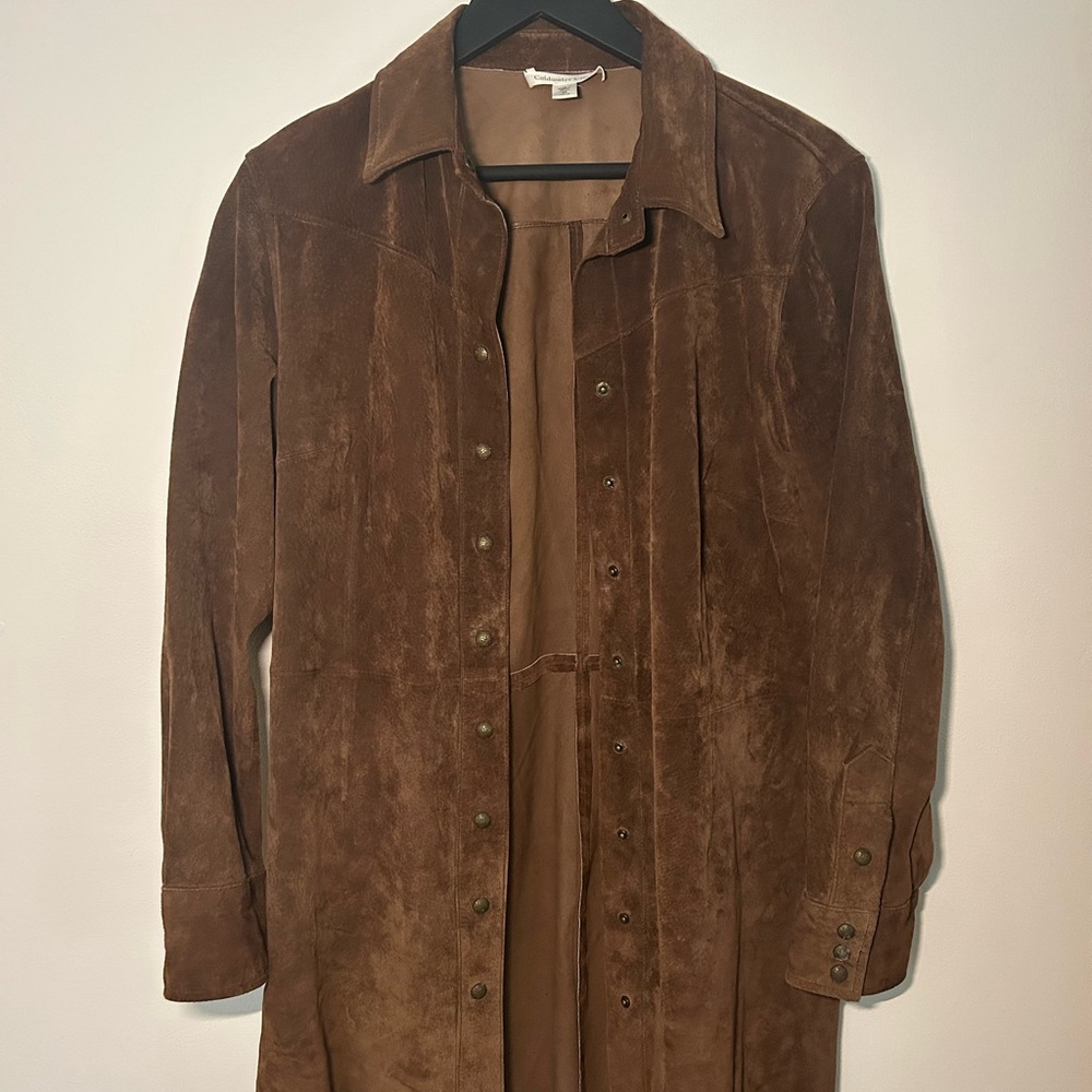 Brown Suede Coat